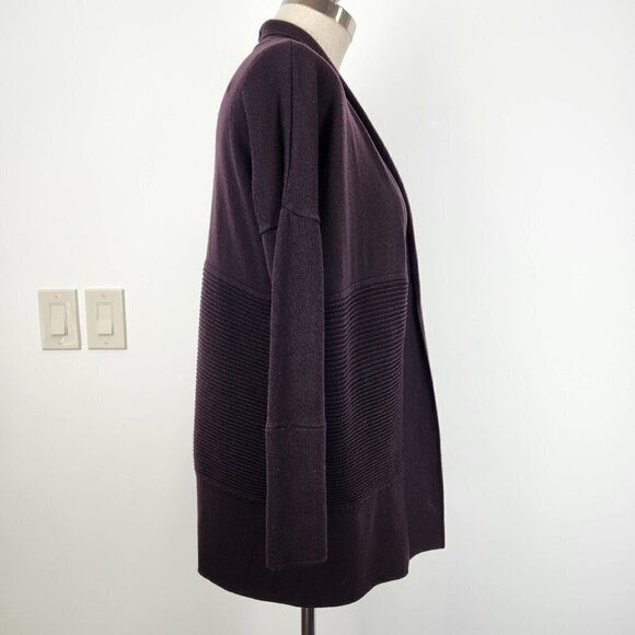 Lululemon Sit In Lotus Wrap II Cardigan Womens 6 Merino Wool W4ANWS Open‎ Front - Picture 5 of 13